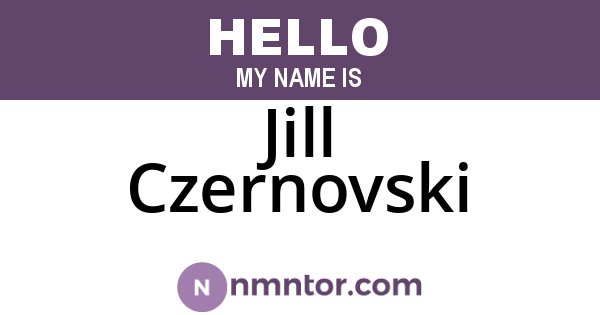 Jill Czernovski