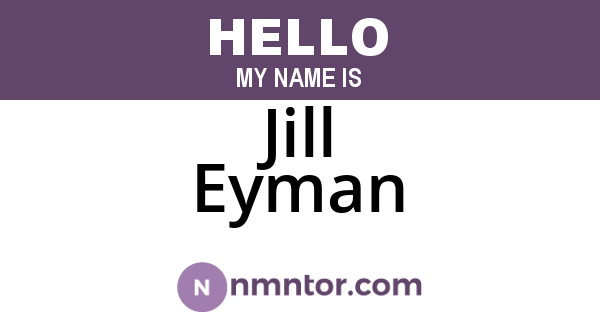 Jill Eyman