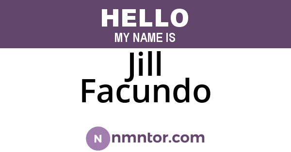 Jill Facundo