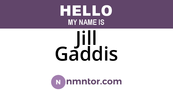 Jill Gaddis