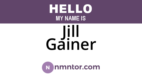 Jill Gainer