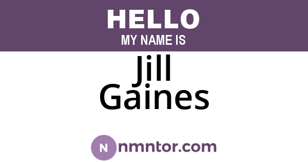 Jill Gaines
