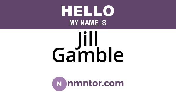 Jill Gamble
