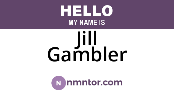 Jill Gambler