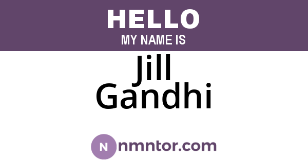 Jill Gandhi