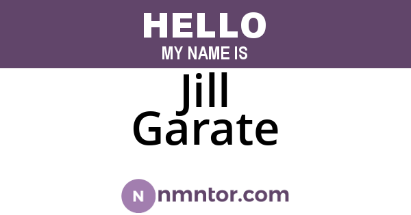 Jill Garate