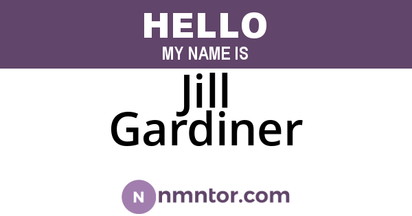 Jill Gardiner