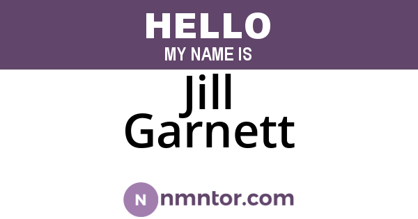 Jill Garnett