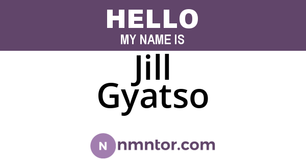 Jill Gyatso
