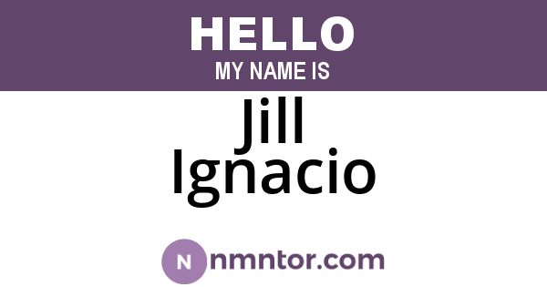 Jill Ignacio