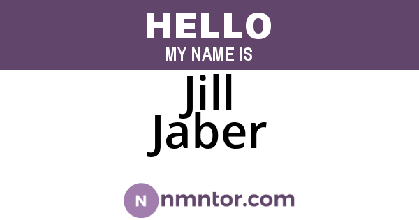 Jill Jaber