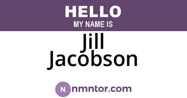 Jill Jacobson