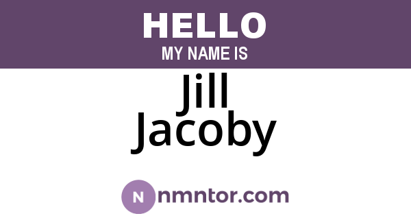 Jill Jacoby