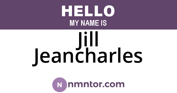 Jill Jeancharles