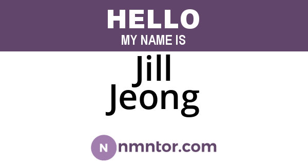 Jill Jeong