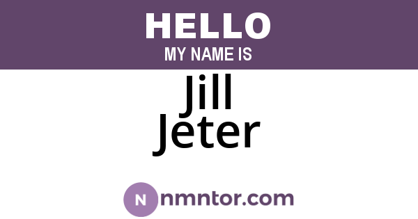Jill Jeter