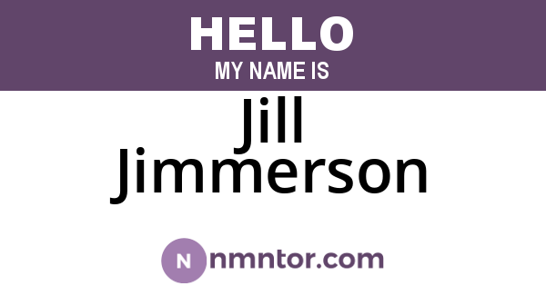 Jill Jimmerson