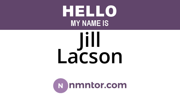 Jill Lacson
