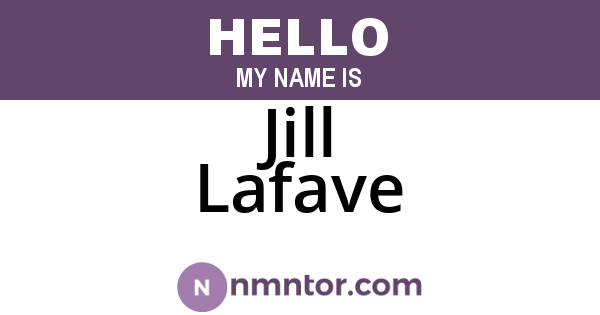 Jill Lafave