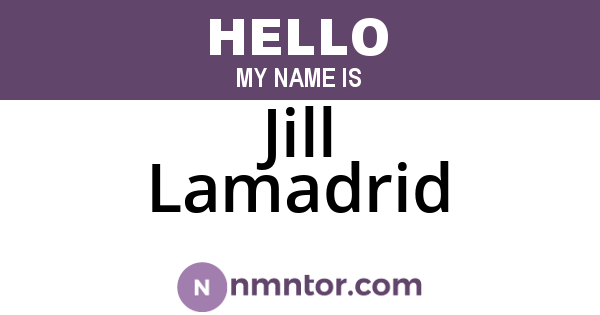 Jill Lamadrid