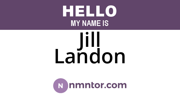 Jill Landon