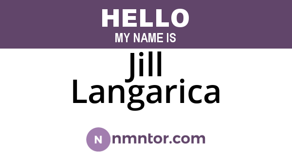 Jill Langarica