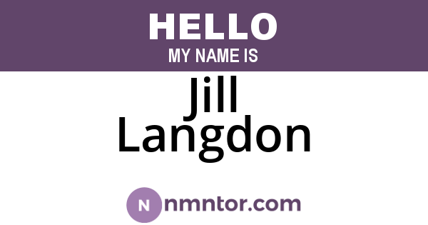 Jill Langdon