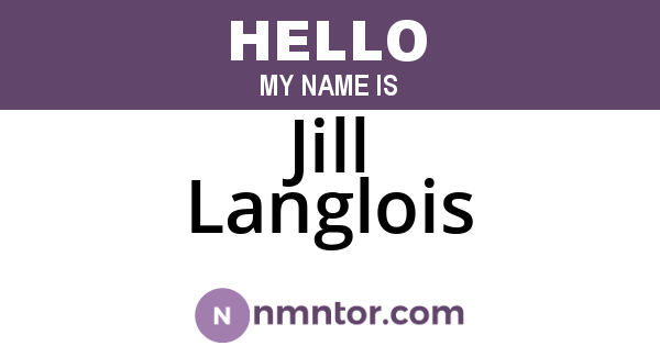 Jill Langlois