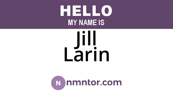 Jill Larin