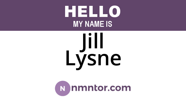 Jill Lysne