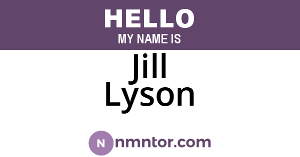 Jill Lyson