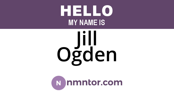 Jill Ogden