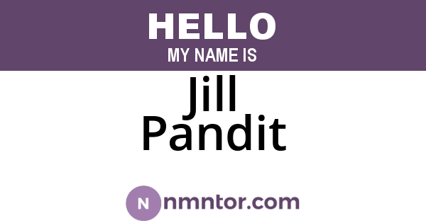 Jill Pandit