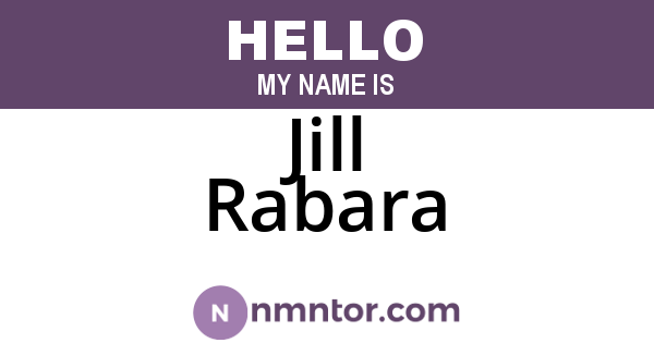 Jill Rabara