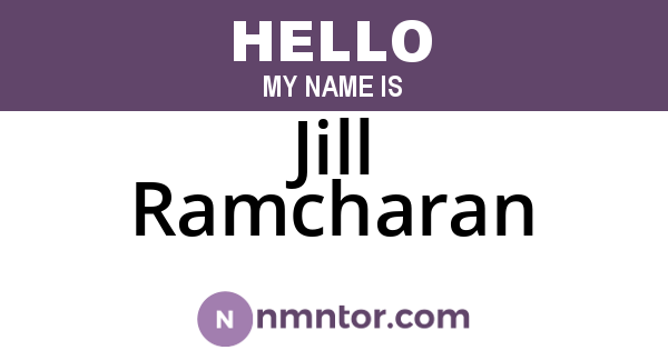 Jill Ramcharan