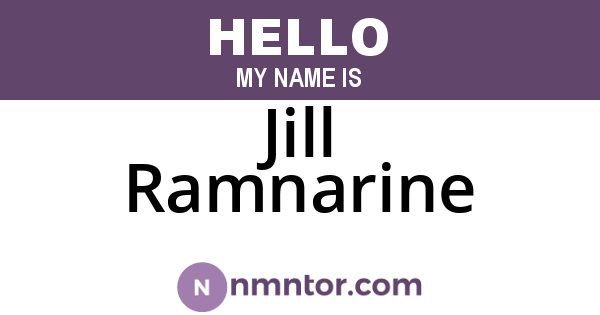 Jill Ramnarine