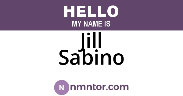 Jill Sabino