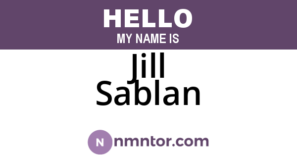 Jill Sablan