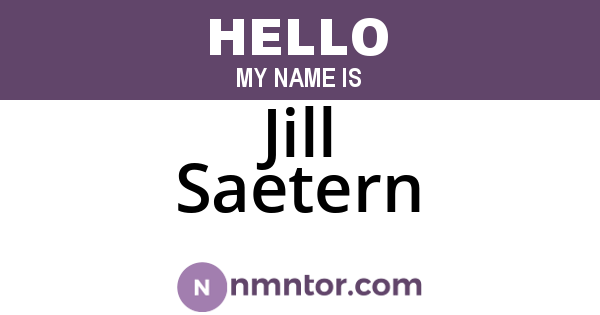 Jill Saetern
