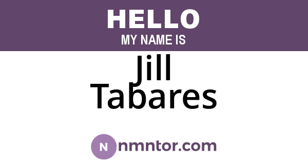 Jill Tabares