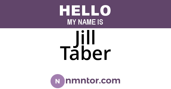 Jill Taber