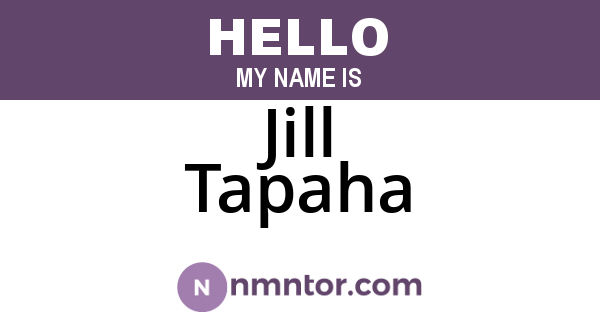 Jill Tapaha
