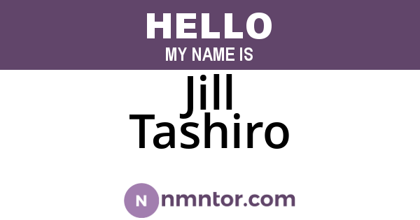 Jill Tashiro