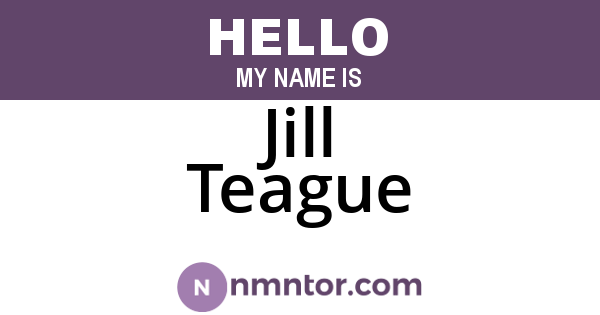 Jill Teague