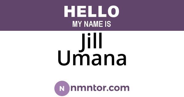 Jill Umana