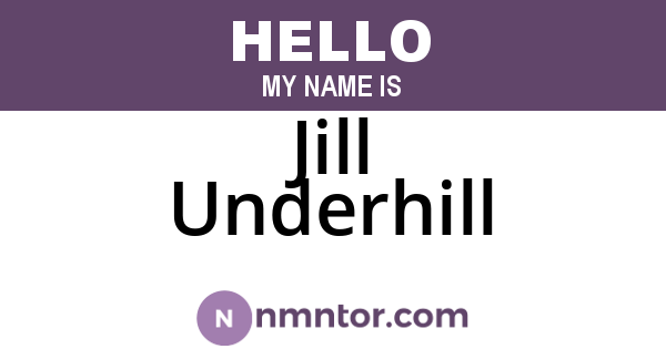 Jill Underhill