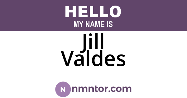 Jill Valdes