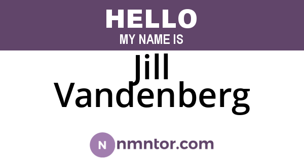 Jill Vandenberg