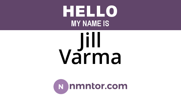 Jill Varma