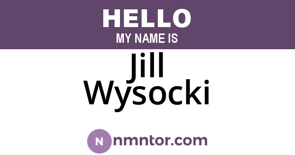 Jill Wysocki